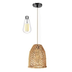 Hanging lamp pendan rattan